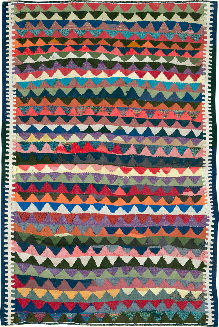 Vintage Persian Flatweave, No.26093 - Gss