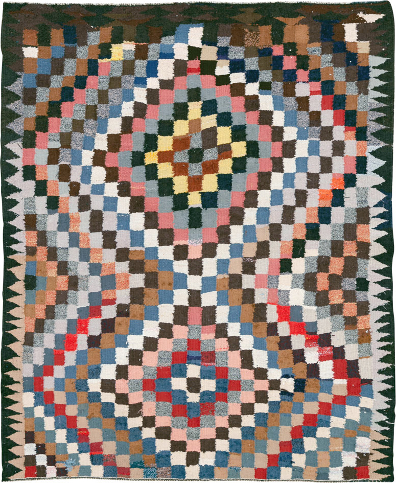 Vintage Persian Flatweave, No.26094 - Gss