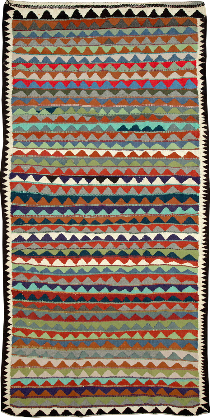 Vintage Persian Flatweave, No.26099 - Gss