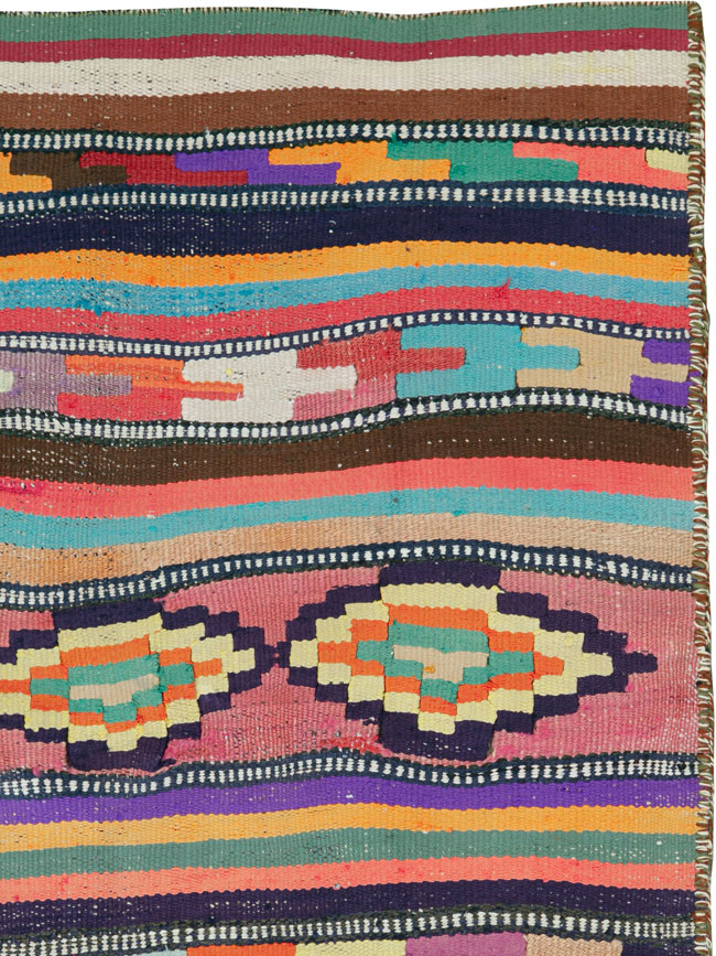 Vintage Persian Flatweave, No.26100 - Gss