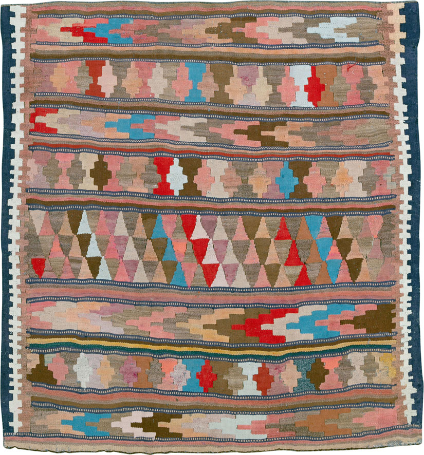 Vintage Persian Flatweave, No.26101 - Gss