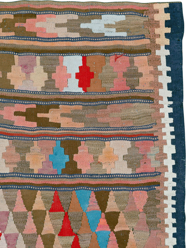 Vintage Persian Flatweave, No.26101 - Gss