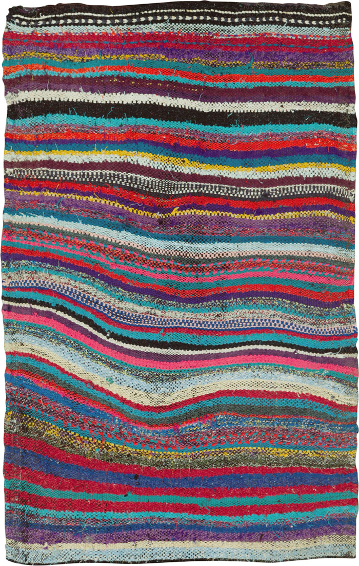 Vintage Persian Flatweave, No.26103 - Gss