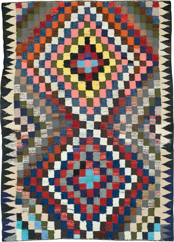 Vintage Persian Flatweave, No.26105 - Gss