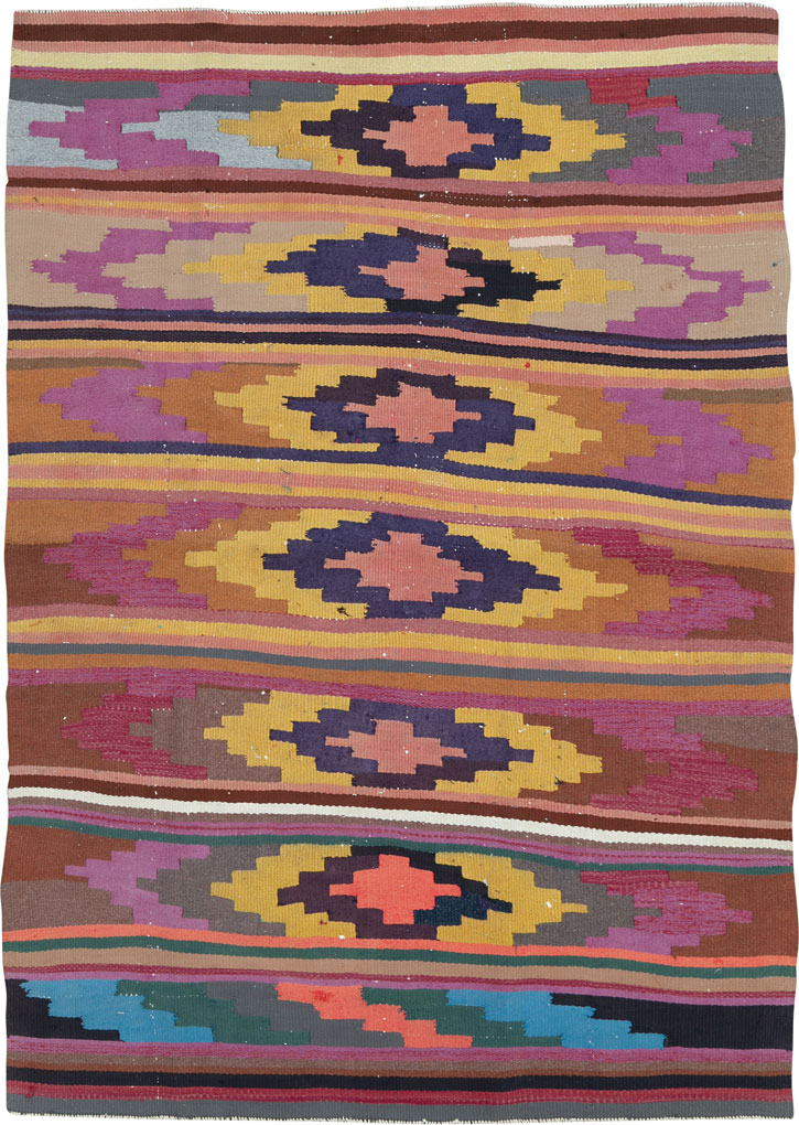 Vintage Persian Flatweave, No.26107 - Gss