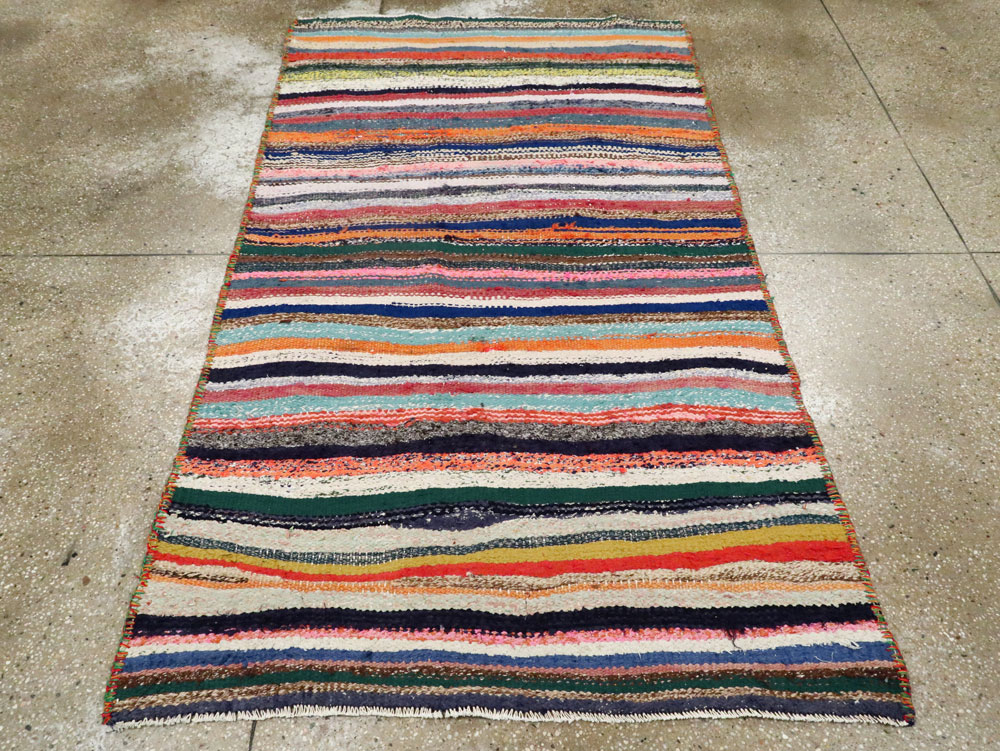 Vintage Persian Flatweave, No.26114 - Gss
