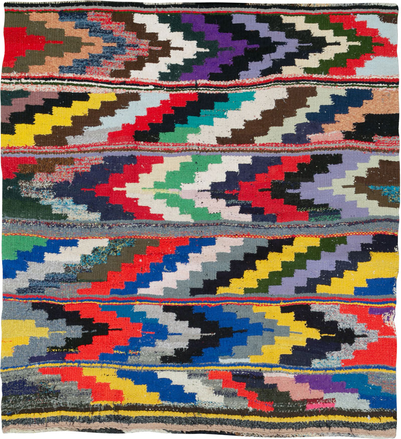 Vintage Persian Flatweave, No.26117 - Gss