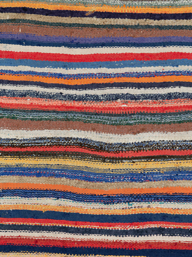 Vintage Persian Flatweave Kilim Throw Rug, No.26118 - Gss