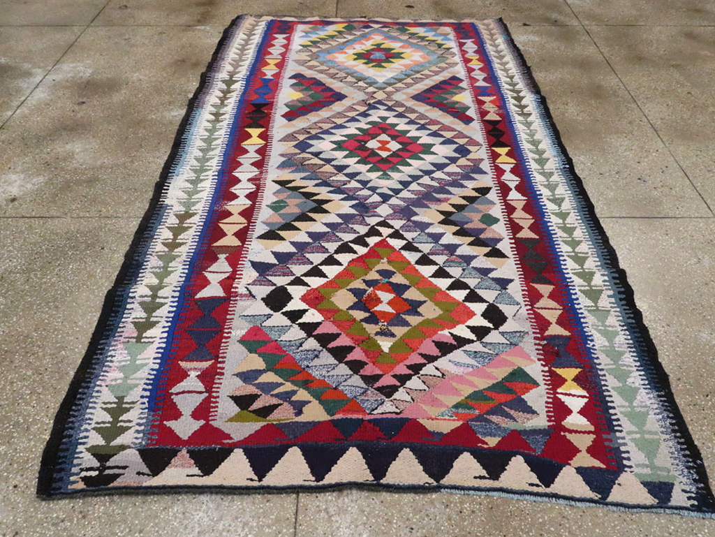 Vintage Persian Flatweave, No.26127 - Gss