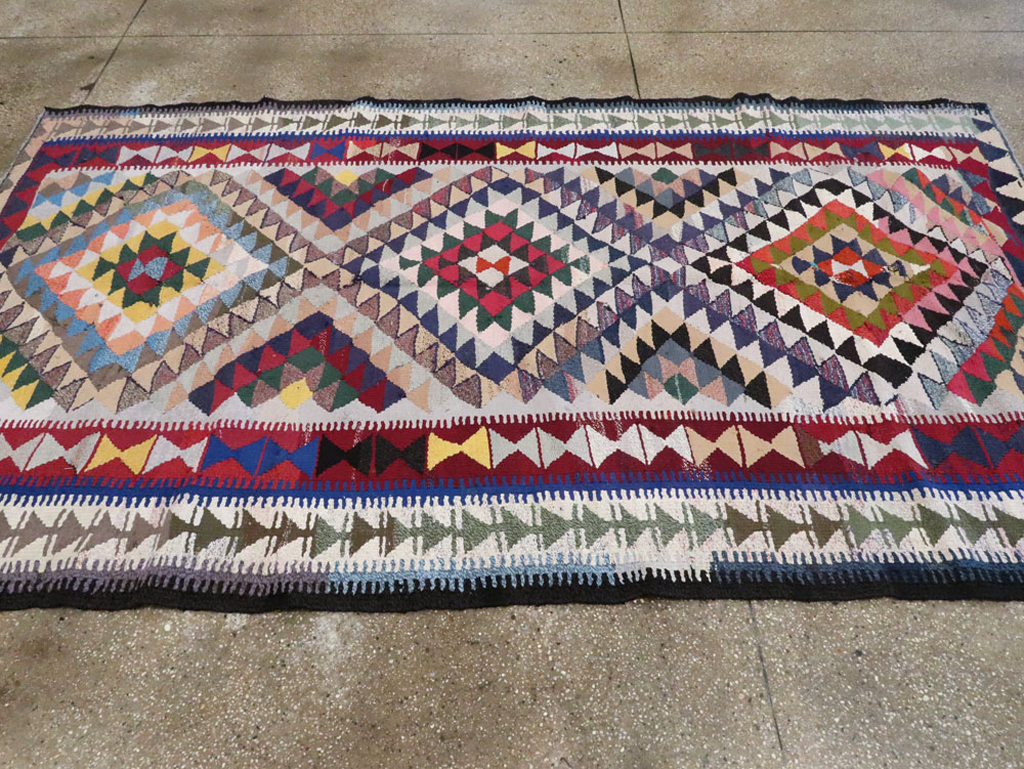Vintage Persian Flatweave, No.26127 - Gss