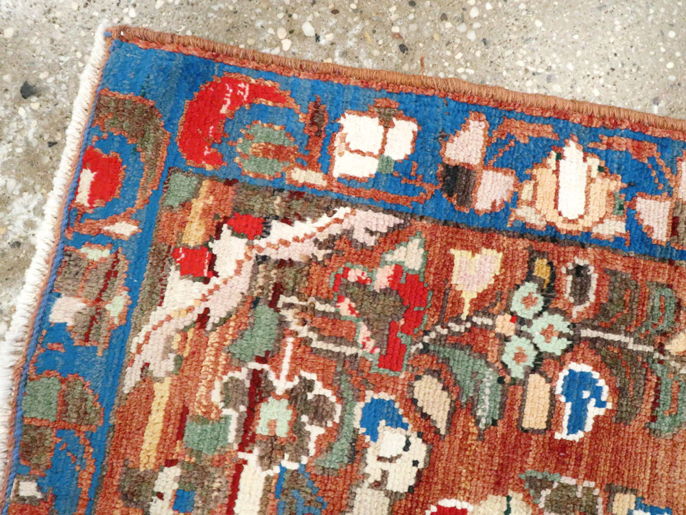 Vintage Persian Hamadan Rug (Pair: 1 of 2), No.26138 - Gss