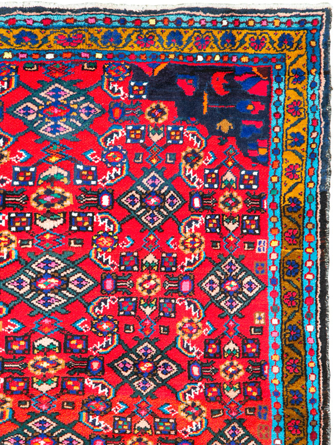 Vintage Persian Hamadan Rug, No.26142 - Gss