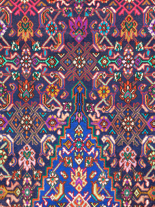 Vintage Persian Hamadan Rug, No.26144 - Gss