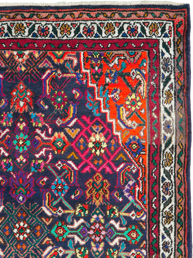 Vintage Persian Hamadan Rug, No.26144 - Gss