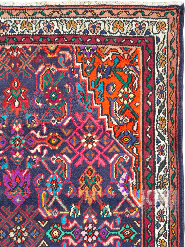 Vintage Persian Hamadan Rug, No.26144 - Gss