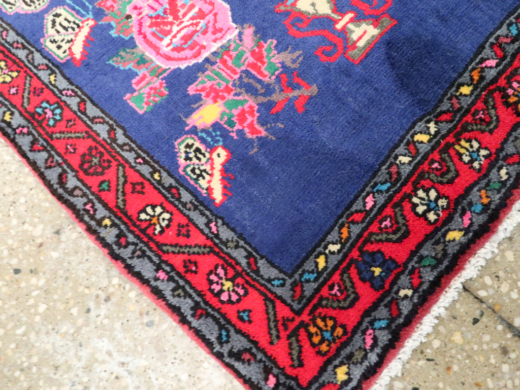 Vintage Persian Hamadan Throw Rug, No.26155 - Gss
