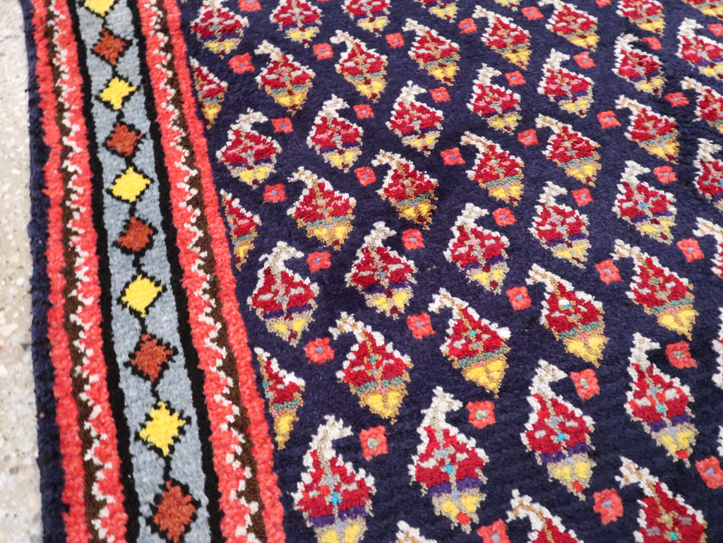 Vintage Persian Hamadan Throw Rug, No.26178 - Gss