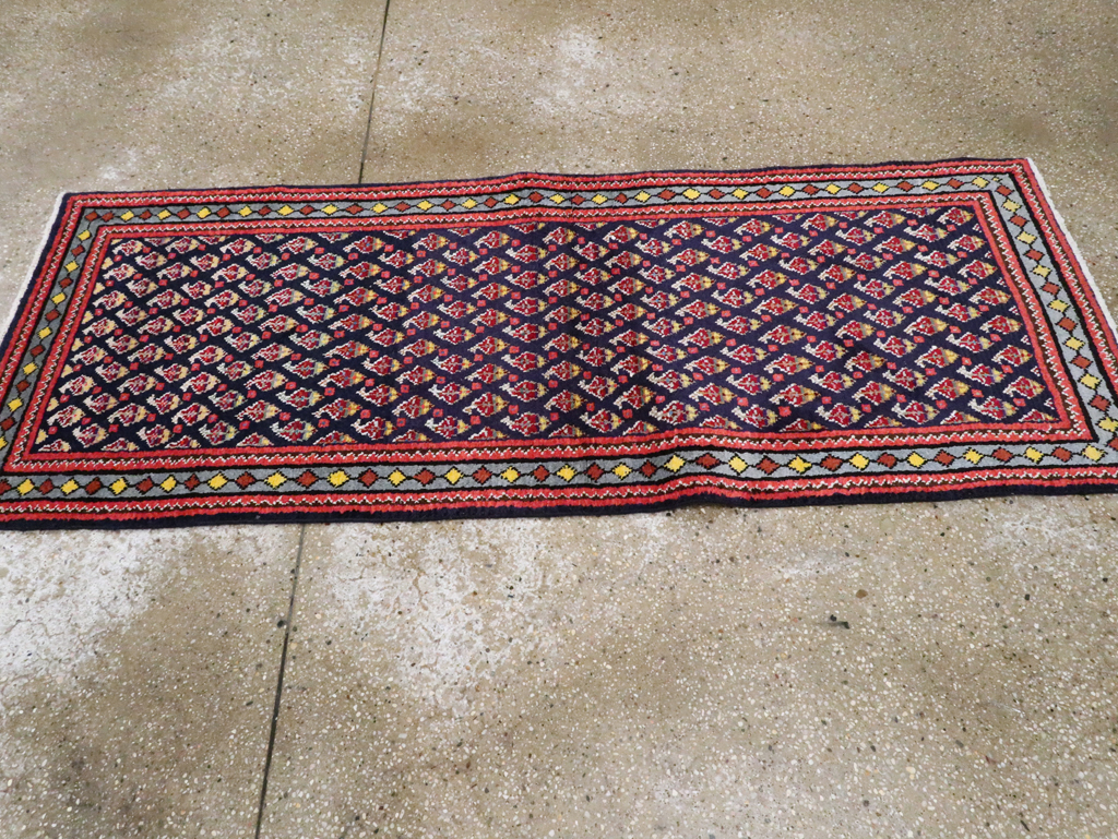Vintage Persian Hamadan Throw Rug, No.26178 - Gss