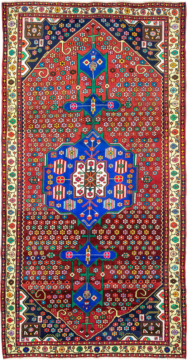 Vintage Persian Hamadan Rug, No.26180 - Gss