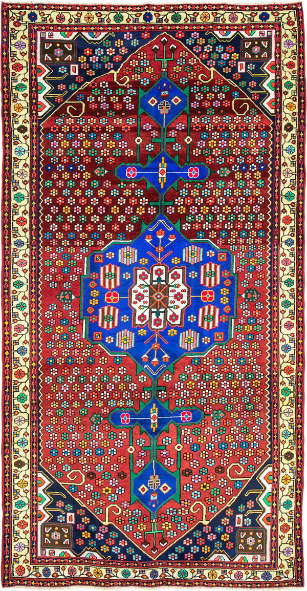 Vintage Persian Hamadan Rug, No.26180 - Gss