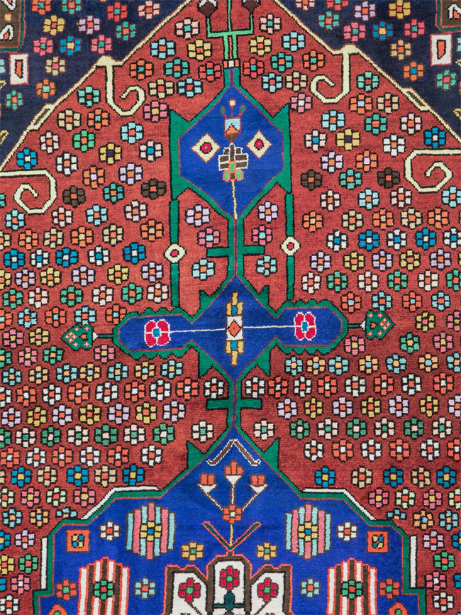 Vintage Persian Hamadan Rug, No.26180 - Gss