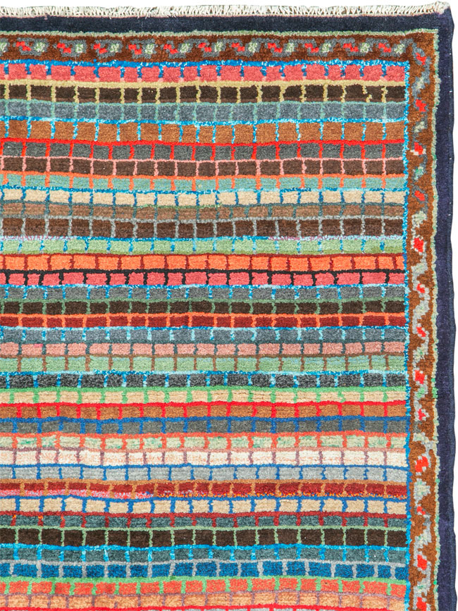 Vintage Persian Mahal Rug, No.26181 - Gss