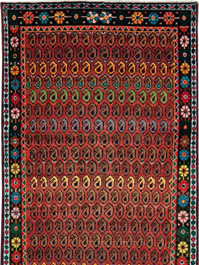 Antique Persian Hamadan Runner, No.26184 - Gss