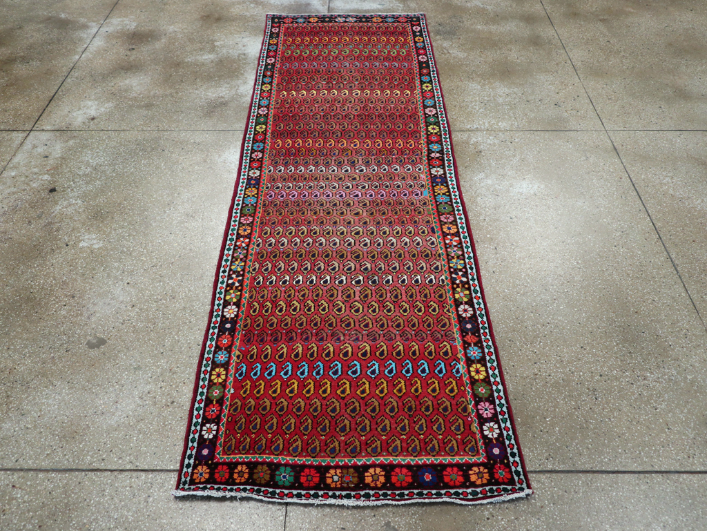 Antique Persian Hamadan Runner, No.26184 - Gss