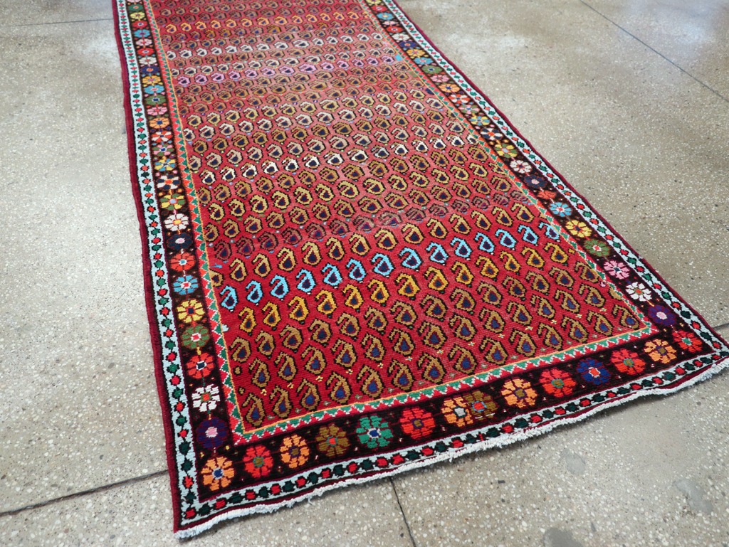 Antique Persian Hamadan Runner, No.26184 - Gss