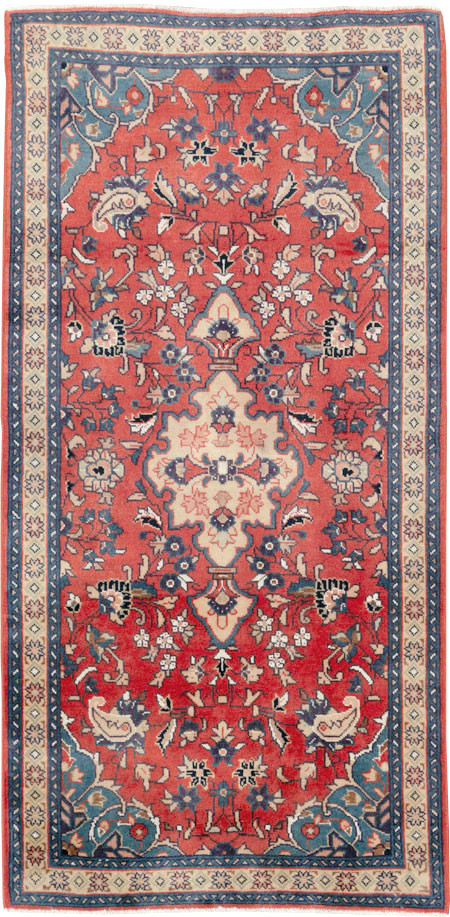Vintage Persian Tabriz Throw Rug (Pair: 1 of 2), No.26189 - Gss
