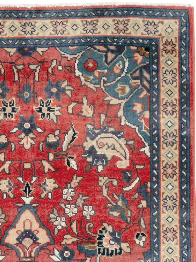 Vintage Persian Tabriz Throw Rug (Pair: 1 of 2), No.26189 - Gss