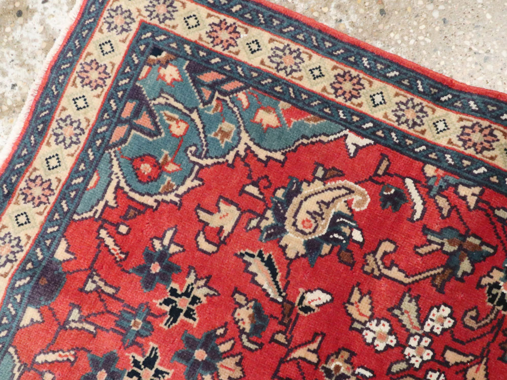 Vintage Persian Tabriz Throw Rug (Pair: 1 of 2), No.26189 - Gss
