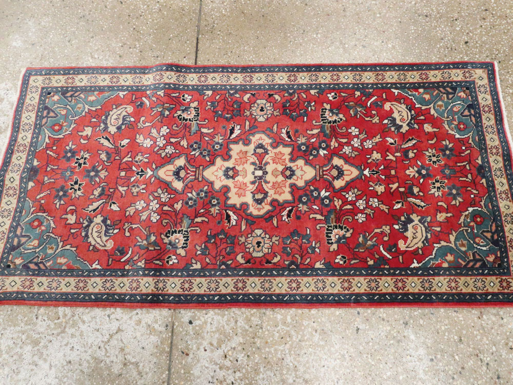 Vintage Persian Tabriz Throw Rug (Pair: 1 of 2), No.26189 - Gss
