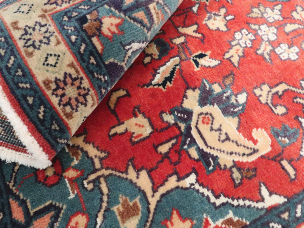 Vintage Persian Tabriz Throw Rug (Pair: 1 of 2), No.26189 - Gss