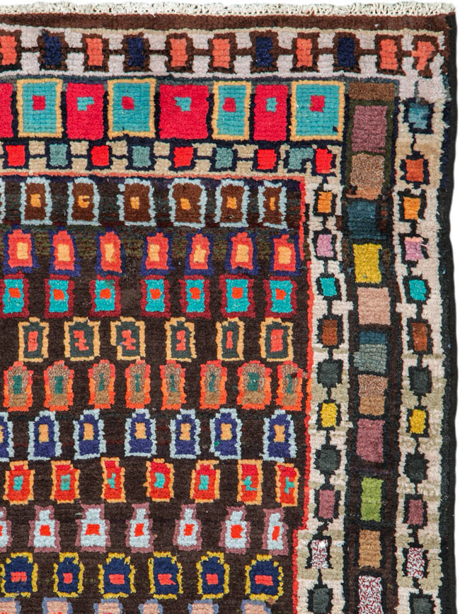Vintage Persian Hamadan Rug, No.26192 - Gss