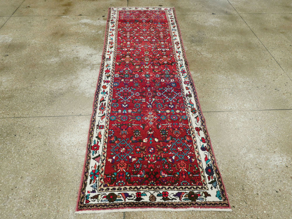 Vintage Persian Hamadan Runner, No.26193 - Gss