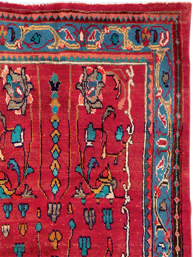 Vintage Persian Mahal Rug, No.26197 - Gss