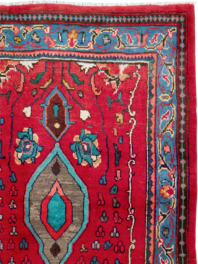 Vintage Persian Mahal Rug, No.26197 - Gss