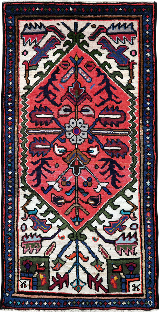 Vintage Persian Hamadan Rug, No.26207 - Gss