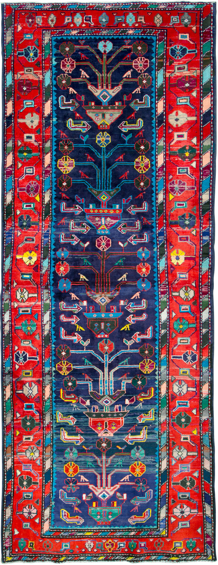 Vintage Persian Hamadan Rug, No.26214 - Gss