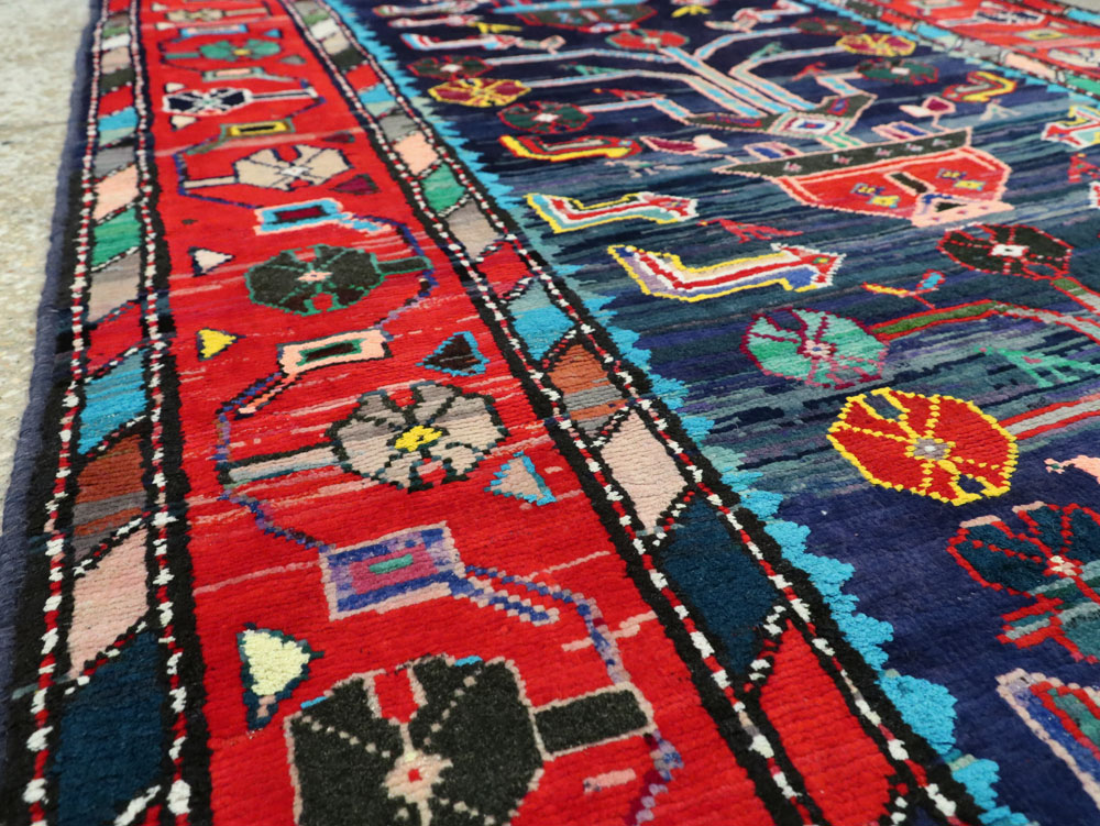 Vintage Persian Hamadan Rug, No.26214 - Gss