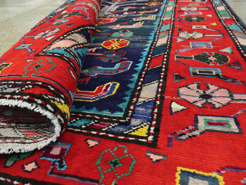 Vintage Persian Hamadan Rug, No.26214 - Gss