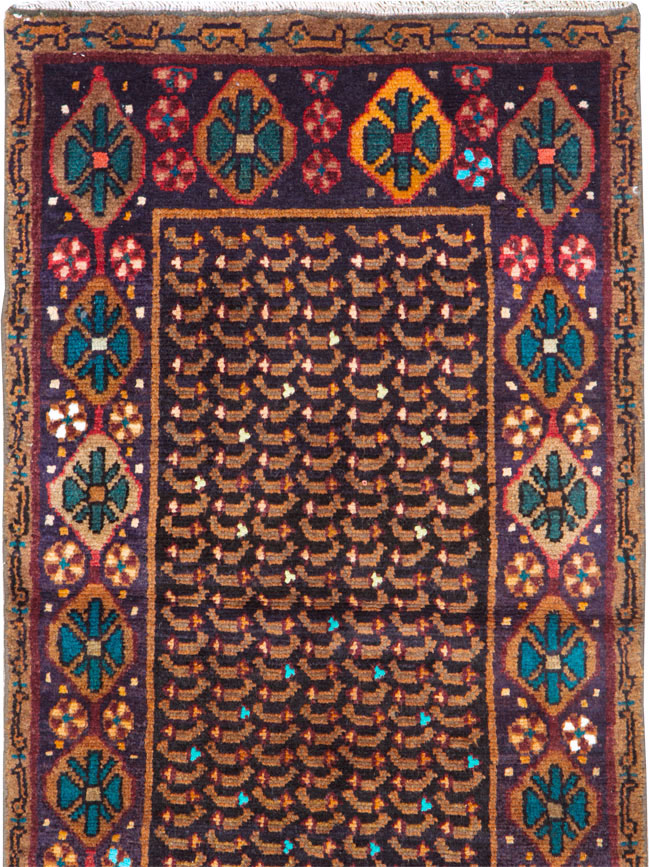 Vintage Persian Baluch Throw Rug, No.26219 - Gss