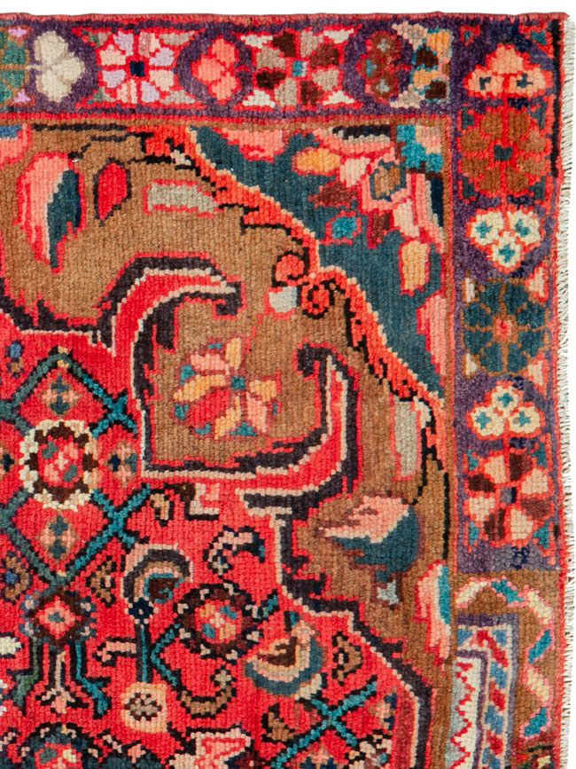 Vintage Persian Hamdan Wagireh Rug, No.26221 - Gss