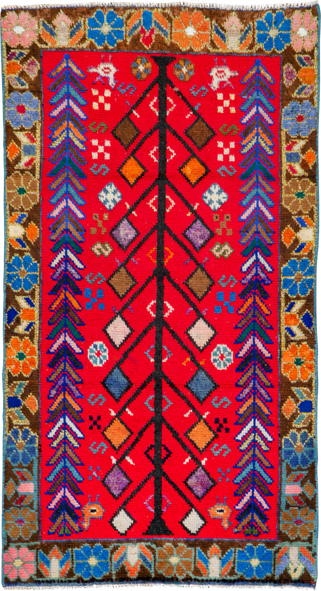Vintage Persian Hamadan Rug, No.26222 - Gss