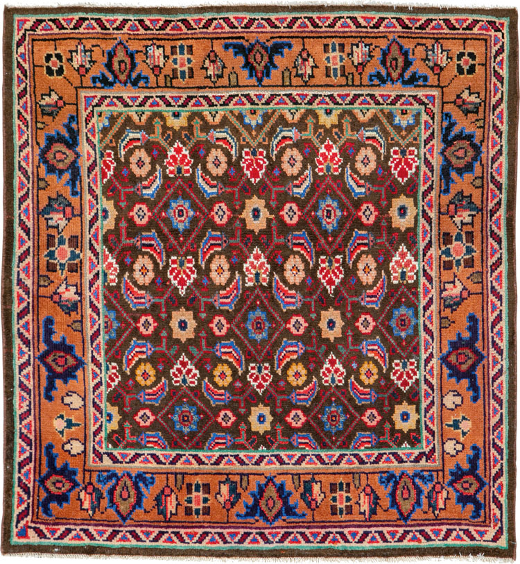 Vintage Persian Hamadan Rug, No.26223 - Gss