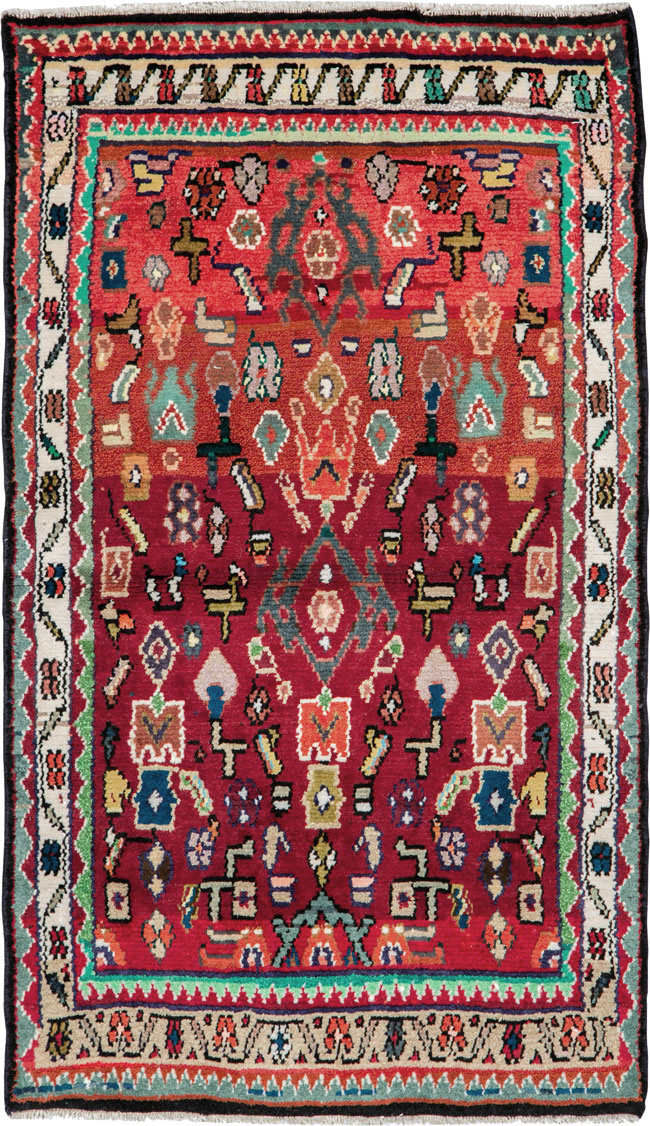 Vintage Persian Hamadan Rug, No.26226 - Gss