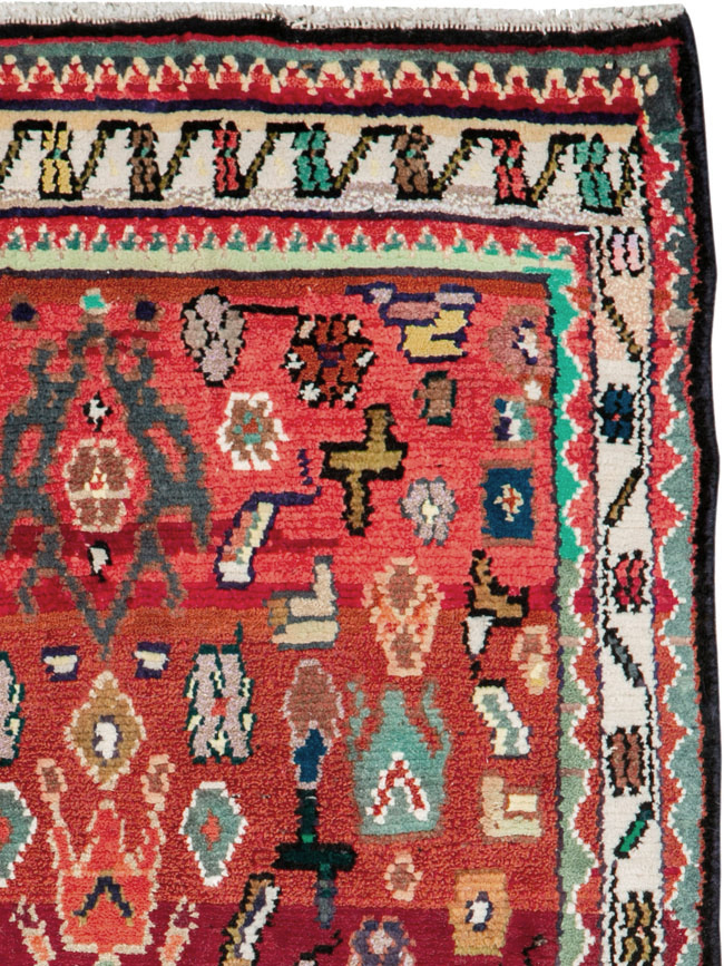 Vintage Persian Hamadan Rug, No.26226 - Gss