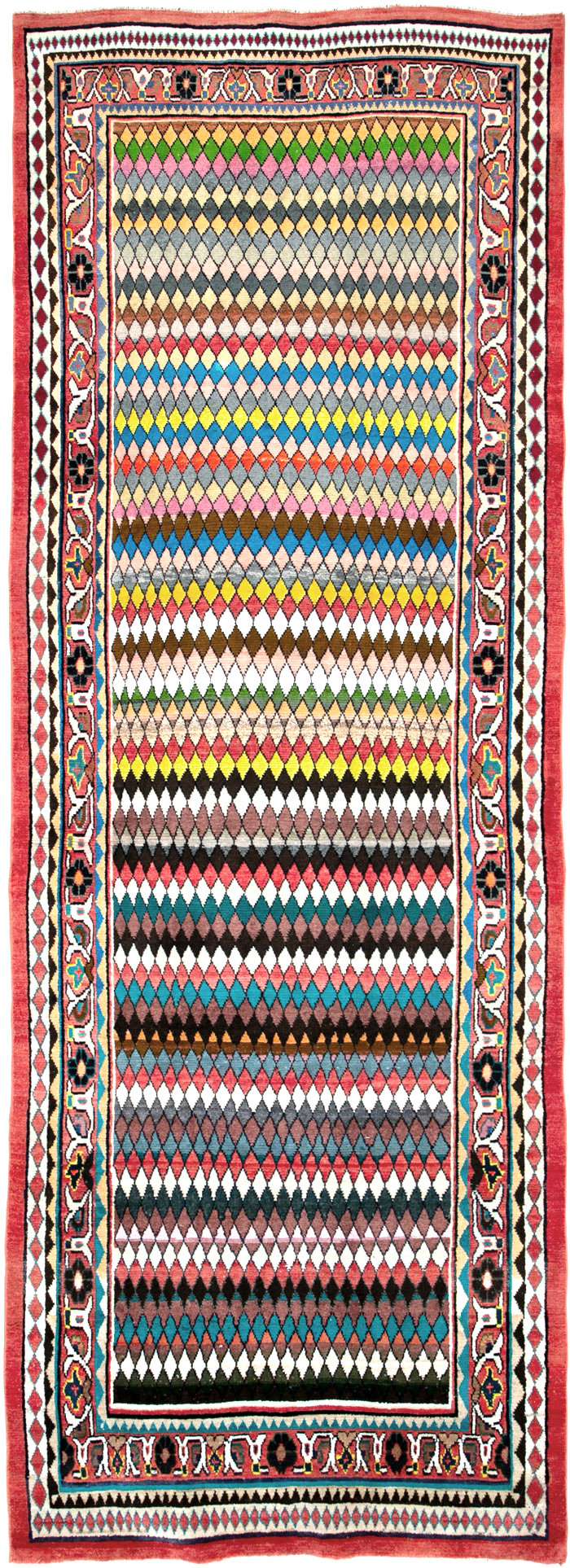 Vintage Persian Mahal Runner, No.26232 - Gss