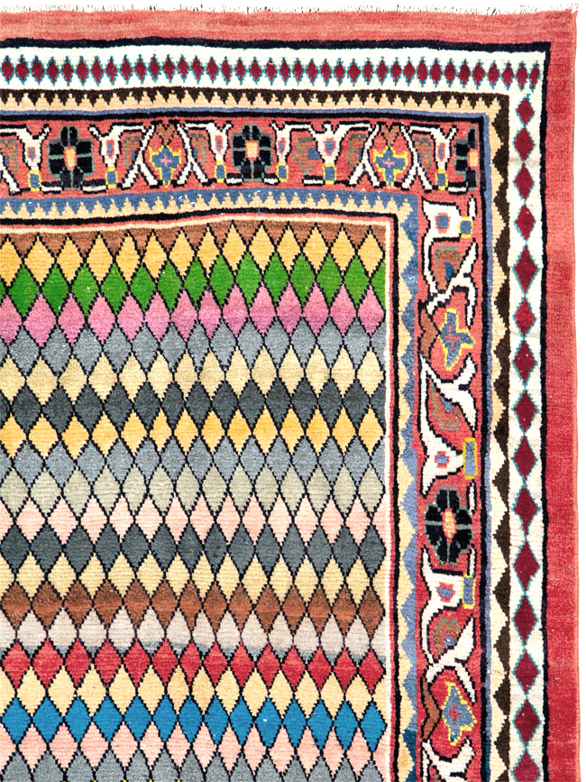 Vintage Persian Mahal Runner, No.26232 - Gss